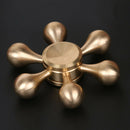 Six Angle Water Drop Gyro Finger Spinner Fidget Spinner(Golden)