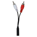 New 3.5mm Audio Jack Female To 2 x Phono RCA Male Stereo Cable Lead Connect T0Y7