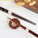 2 Pairs Japanese Chopsticks Wood Non-Slip-Sushi Chop Sticks Sets Chinese QTX