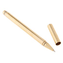 0.5mm Brass Gel Pen Sign Writing with Black Pen Bag Polished Surface for