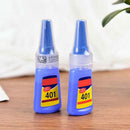 2PCS 401 Super Glue Superglue Instant Adhesive 20g for DIY Plastic Metal Craft