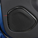 Black Titanium Inner Door Speaker Decoration Cover Trim for Volvo XC60 2018