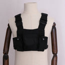 3 Pocket chest pack bag harness for walkie talkie radio' J l_