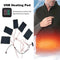 Carbon Fiber Sheet Warm Winter Electric DIY 5 In 1 USB Heating Pad Vest Jacket