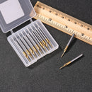 10pcs Spiral Double Edge Ball Head Drill Bit Titanium Plated Milling Cutter