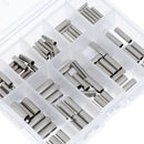 100x Mixed Fishing Brass Clamping Sleeves Corrosion-resistant