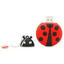 Usb 2.0 Flash Drive Cute Animal Ladybug Shape Pen Drive Memory Stick Thumb  J2U1