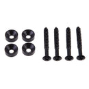 Free  4 Black Neck Joint Bushings Bolts for Electric Guitar Bass