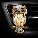 Diamond car vehicle air outlet owl perfume clip freshener diffuser ornament!o