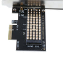 M.2 NVMe SSD to PCIE 3.0 X4 Adapter M Key interface Card with Heatsink for PC