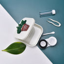 Cactus Contact Lens Storage Box Eyes Care Kit Holder Washer Cleaning Contai BX