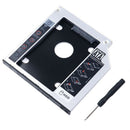 Universal SATA 2nd HDD HD SSD Enclosure Hard Drive Caddy Case Tray, for 9.5