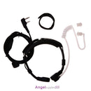 2 Pin Covert Acoustic Tube Earpiece Headset PTT Throat MIC for Baofeng UV5R