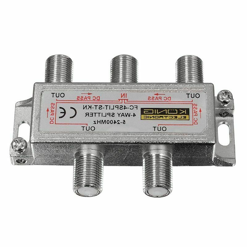 4 Way Satellite Cable signal 5-2450MHZ Splitter Z6U3