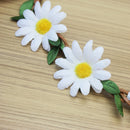 Boho Floral White Flower Festival Wedding Forehead Hair Head Band For Women