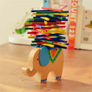 Baby Toys Educational Elephant Balancing Blocks Wooden Toys Beech Wood Bala