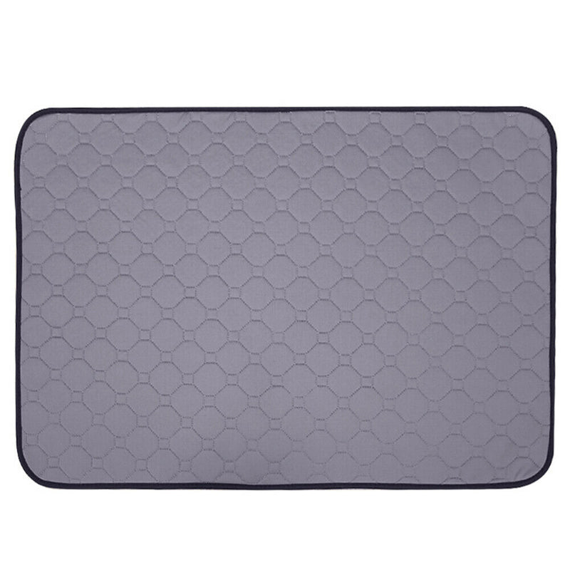Washable Pet Diaper Pad Waterproof Durable Urine Absorbent Mat (Gray M) A