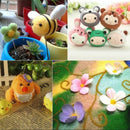 25 Color Wool Felt Needle Tool Set Needle Felt Pad Start DIY Kit Christmas Gift