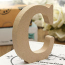 2x Wooden Free Standing Alphabet Letters Plaque Wedding Propose Decor C,M