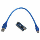 Nano V3.0 AVR ATmega328 P-20AU Module Board Black Blue w USB Cable
