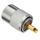 10 X PL259 UHF Connector Male Plug With Reducer for RG8X Coaxial Cable +Tub