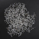 200 x Clear Push Pins Transparent Plastic O9O5