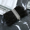 1M Fluffy Natural Ostrich Feather Tassel Fringe Lace Trim Black DIY Crafts Hat