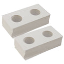 100 Coin Collection Holders Storage Operated Pocket Coin Cardboard Case Box
