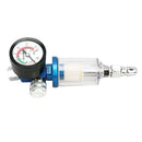 1/4" Air Filter Pressure Regulator Water Moisture Trap with Gauge Adjustable