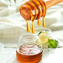 5X 6 inch Wooden Honey Dipper Wooden Stick Spoon Dip Drizzler Server 149mm ORI