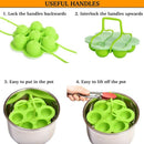 Silicone Egg Bites Mold with Clip-On Lid & Handles Other Pressure Cookers A