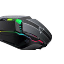USB LED Backlit RGB Wired Gaming Mouse 1600 DPI Office Home Mice with Side