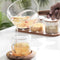 Glass Milk Pot with Wooden Handle 400Ml Cooking Pot for Salad Noodles Gas S Y1Y1