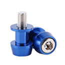 2pcs Motorcycle CNC Swingarm Swing Arm Spools Sliders Stand Bobbins 8mm Blue