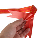 10PCS Large 10cm 4in Butterfly Style Golden Edge Ribbon Pull Bow Red