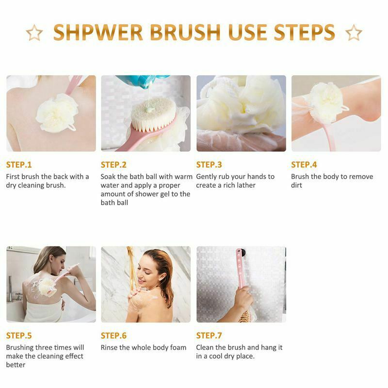 Lazy Tribe Bath Brush- Shower Body Brush -Improves Skin's Health And Beauty B3S1
