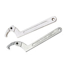 2 Pieces Chrome Vanadium Adjustable Square/ Round Head Spanner Hook Wrench Tool