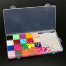 11000Pcs 2.6mm Educational Fuse Perler Hama Beads Set Toys 20 Colors 3 Pegboards