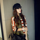 Hat Flat Top Hats For Women Black Female Cap