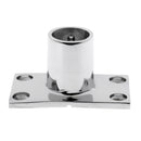 Boat Hand Rail Fittings - 90 Degree 7/8" Rectangular Base - Stainless Steel