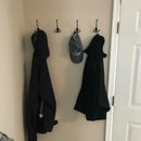 Heavy Duty Big Triple Leg/Double Coat Hooks Base. Entryway Coat Hooks, Scar Z5B2