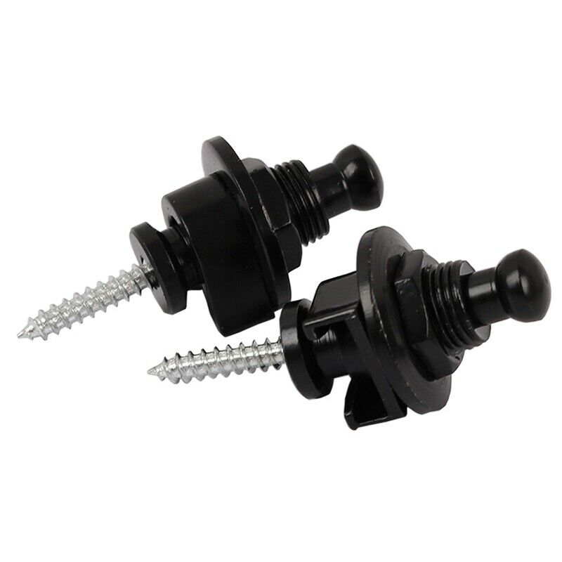2 Pcs/Set Guitar Non-Slip Strap Buttons Strap Buckle Lock Straplock Button
