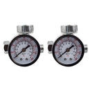 2x Dial 1/4" Tool Compressor Mini Air Regulator Pressure Gauge Valve Control