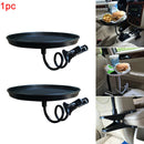 Car Food Tray PVC Dining Table Folding Cup Travel Round Drink Holder Clip Type