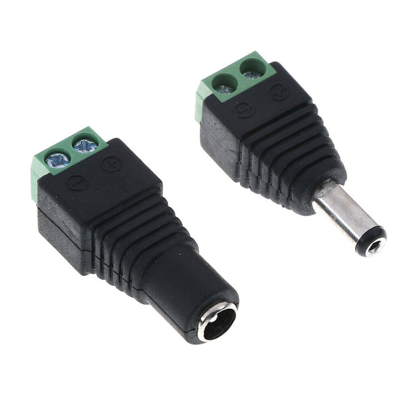 Female Male DC Power Plug Adapter for 5050 3528 5060 Single Color LED St F Gw