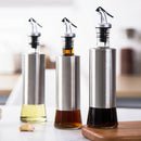 Oil Bottles Dispenser with Lever-Release Snap Lids for Controlled Pouring 300ml