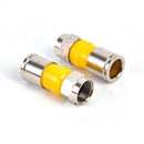 10pcs RG6 F Type Compression 2.8cm Snap Seal Plug Connector  Waterproof  OZ