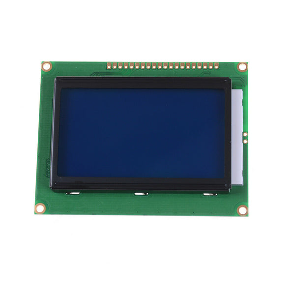 St7920 12864 128x64 lcd display blue backlight parallel serial arduino 5v BL Bj