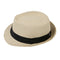 Beige Casual Straw Fedora Hat Sun Hat For Lovers G2I8