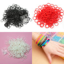Hot 600 Pcs White Rubber Bands 24 Clips Practical For Vogue Loom Refill K TND